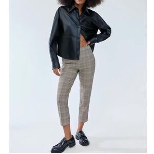 Aritzia Babaton Conan Pants Cropped Plaid